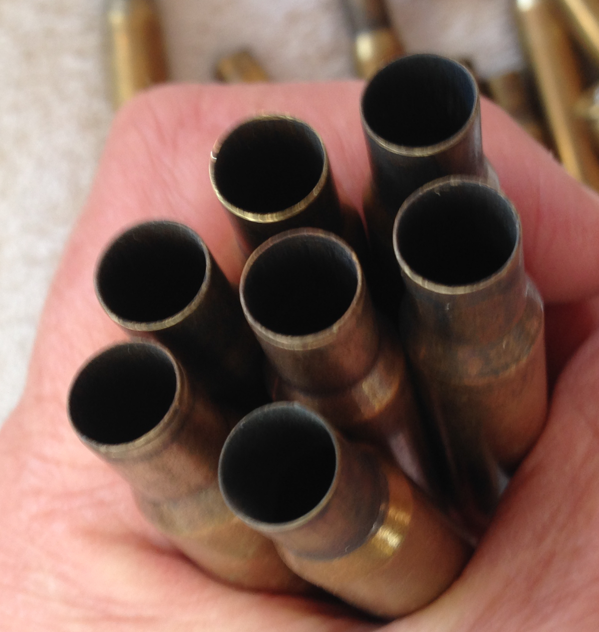 Springfield Sprg Once Fired Brass Cartridge Cases Count Mixed