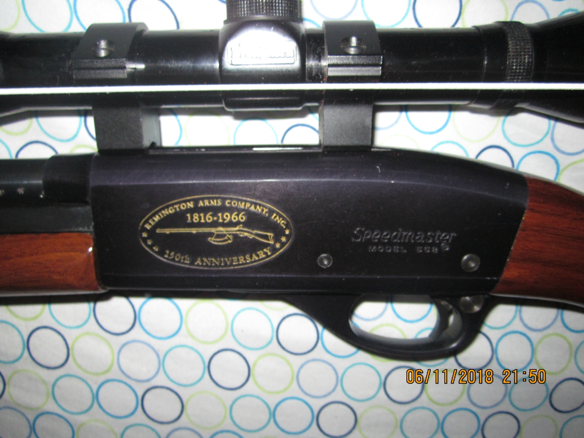 Remington Arms Co Inc 552 Speedmaster 150th Anniversary Edition 22