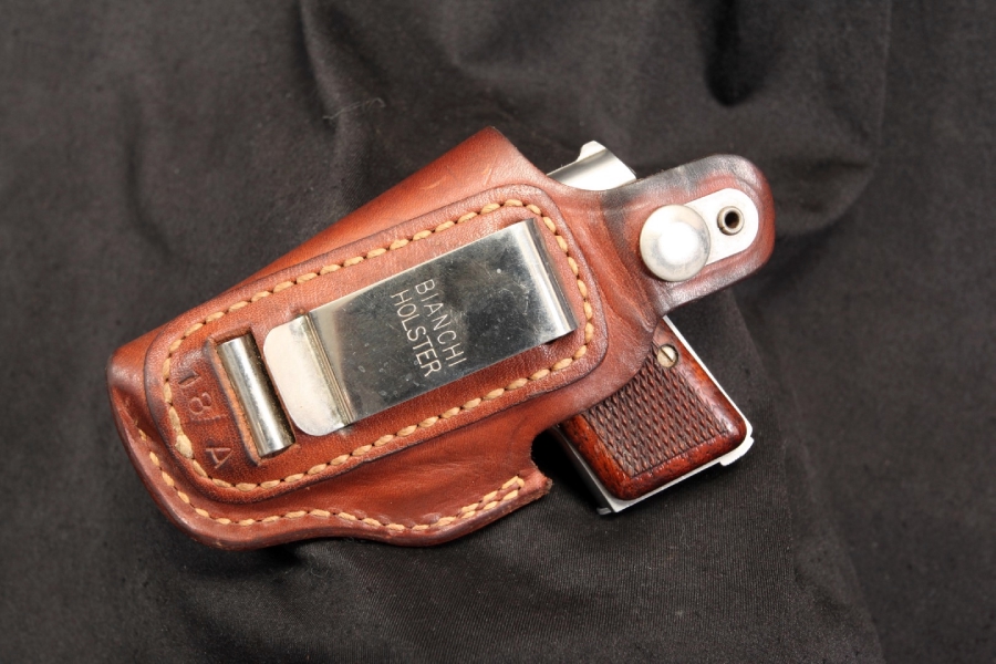 Bauer Model .25 Caliber ACP SA SemiAuto Pocket Pistol & Bianchi