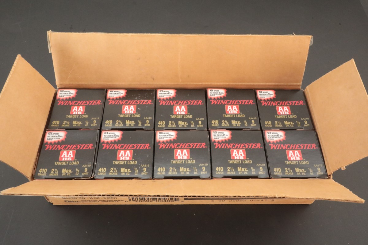 Winchester 250x 410 Gauge Ammunition Win Aa Hs Target Load 2 1 2 1 2