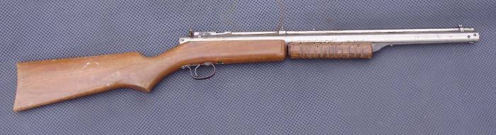 Benjamin Franklin Model 312 AIR RIFLE Nickel Plate