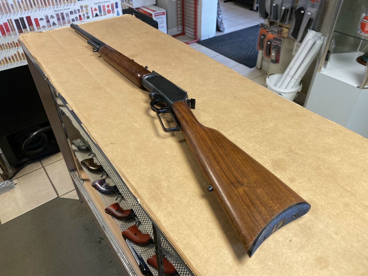 Jm Marlin Model Lever Action Rifle Jm Marked Wood Stock Scope Base Govt For Sale At