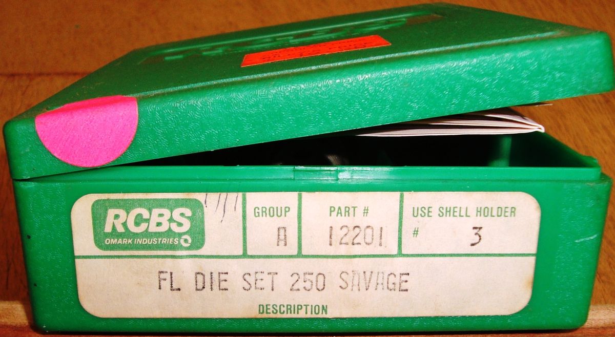 RCBS Full Length Die Set For 250 Savage Reloading