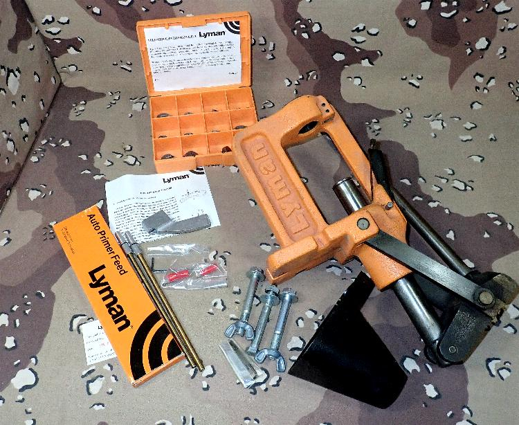 Lyman Orange Crush Reloading Press With Auto Primer Feed And Shell Holders (Lymrldprs) For Sale