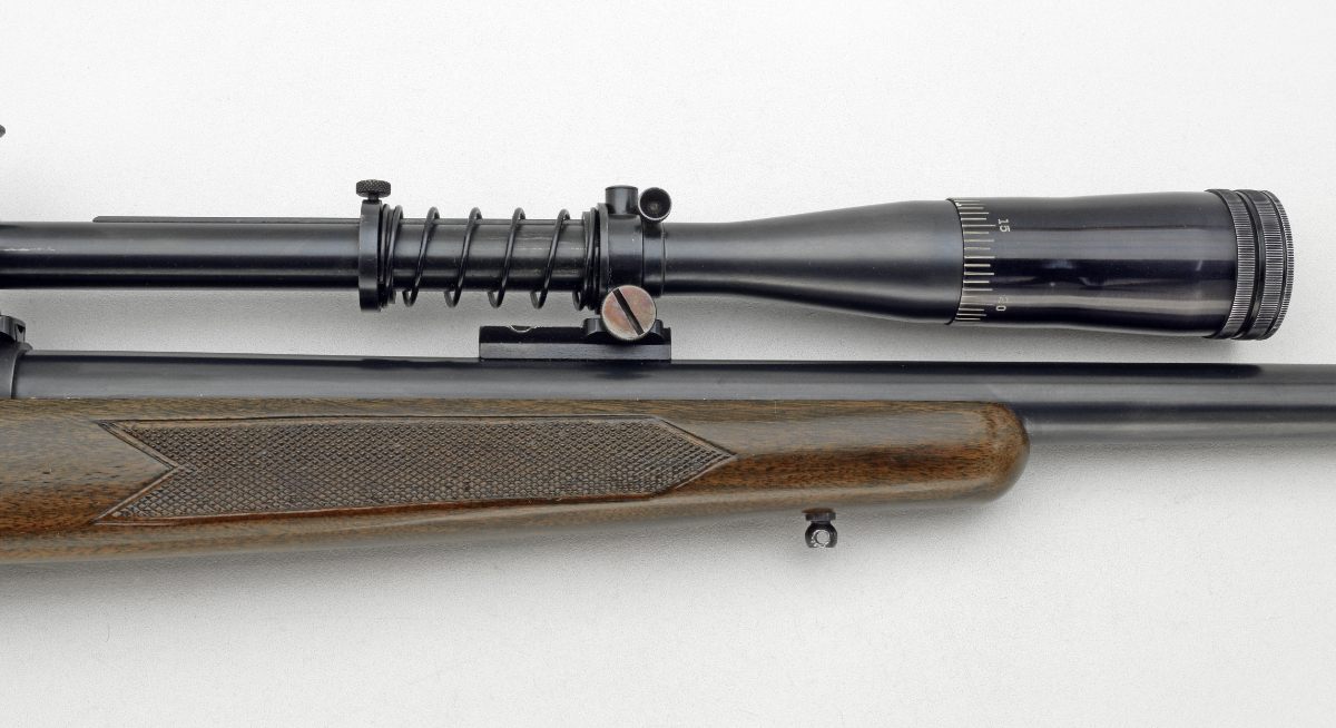 WINCHESTER PR 64 MODEL - 70 TARGET BOLT ACTION RIFLE CALIBER 22O SWIFT & SCOPE MFG 1961 - Picture 5