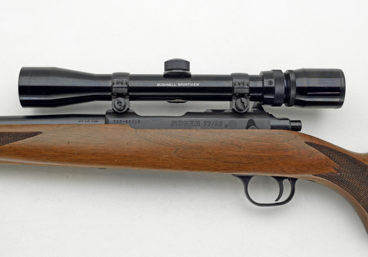 Ruger 77/22 BOLT ACTION RIFLE CALIBER 22 LONG RIFLE & SCOPE .22 LR