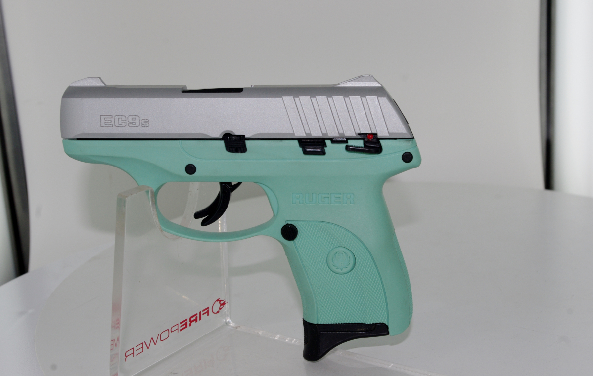 Ruger Model EC9S Stainless Teal Great Conceal Carry Piece LK 9mm Luger ...