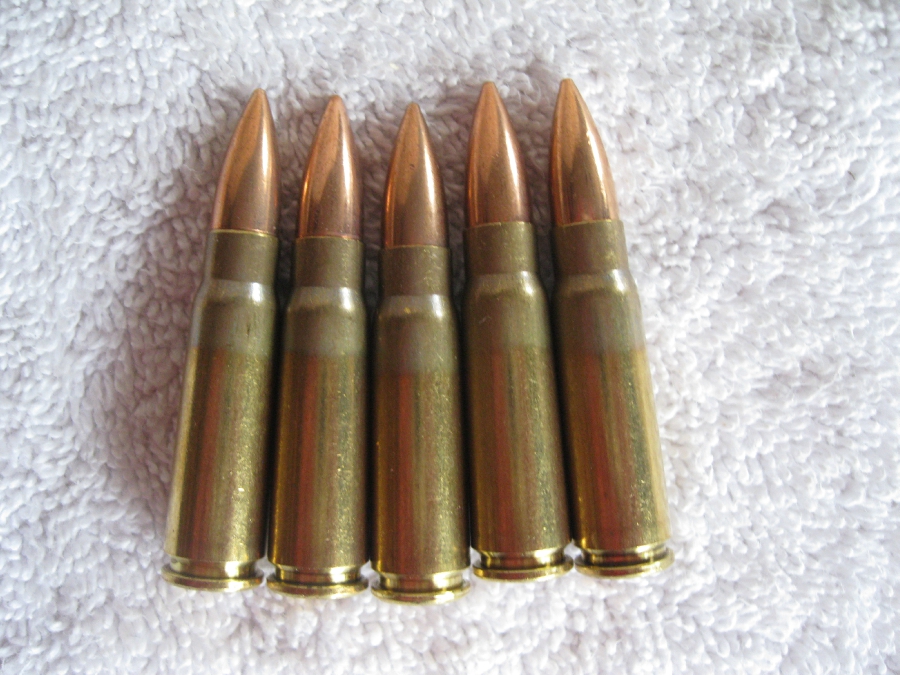 7.62 x 39 mm, M67 20 cartridges .308 NON CORROSIVE AMMUNITION AMMO AK ...