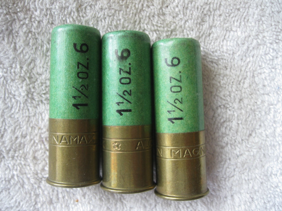 Alcan 12 Gauge Magnamax 1961 1 1/2 Oz 6 17 Of 25 Shotgun Shells Green ...