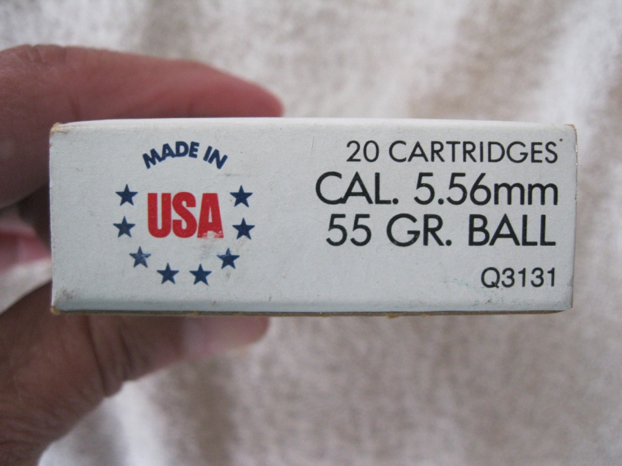 Cal. 5.56 Mm 55 Grain Ball Winchester Olin 20 Count .223 Ammunition
