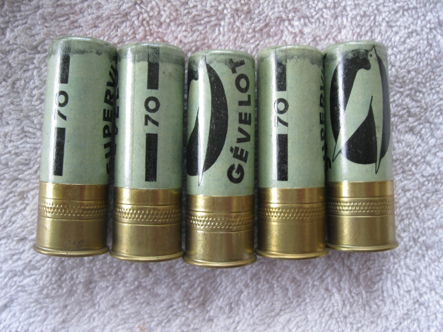 GEVELOT SUPERVIX 12 cal shotgun shells 70 mm A 8 AMMUNITION AMMO ...