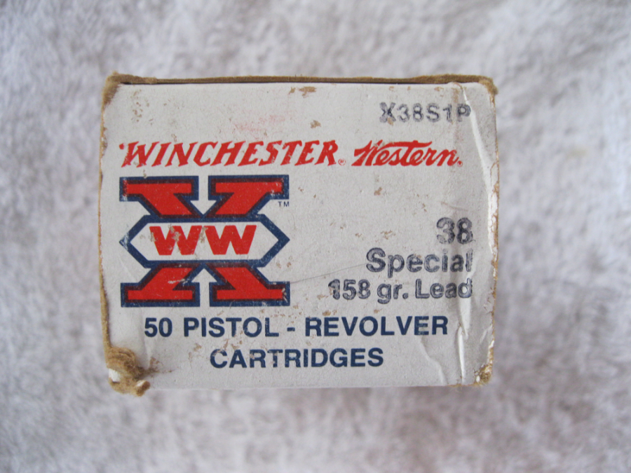 Winchester Western 38 Special 158 Grain Lead Round Nose Pistol Revolver ...