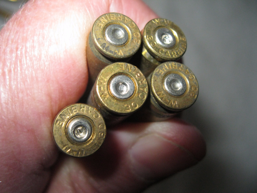 30 Carbine Brass Cartridge Cases WW 100 Count Plus 2 Once Fired