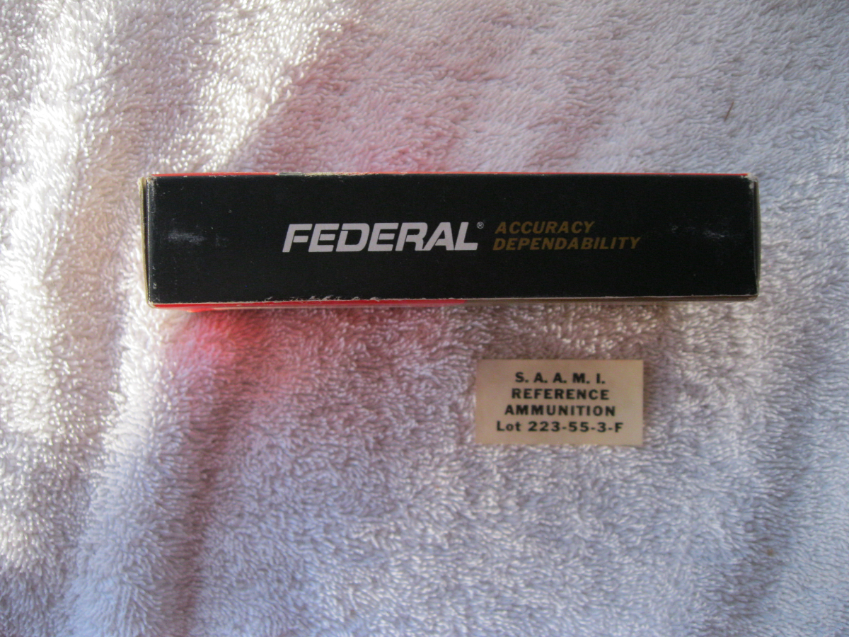 Federal .223 Remington 55 Gr Soft Point Saami Reference Ammunition Ammo 