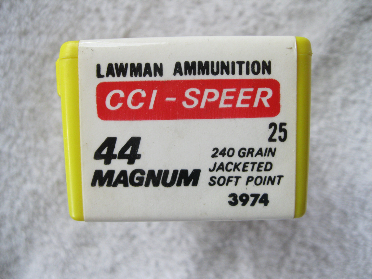 44 Magnum 240 Gr Jsp Cci Lawman Sheriff 25 Count Ammunition Ammo Jacketed Soft Point Cci Speer / 522-8 44 Mag