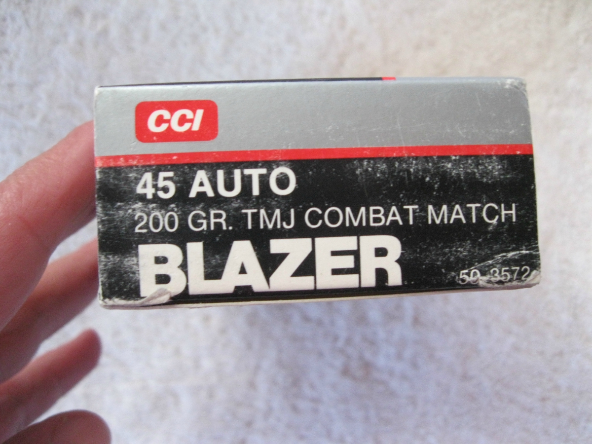 cci blazer 45 auto 200 grain tmj combat match total metal jacket