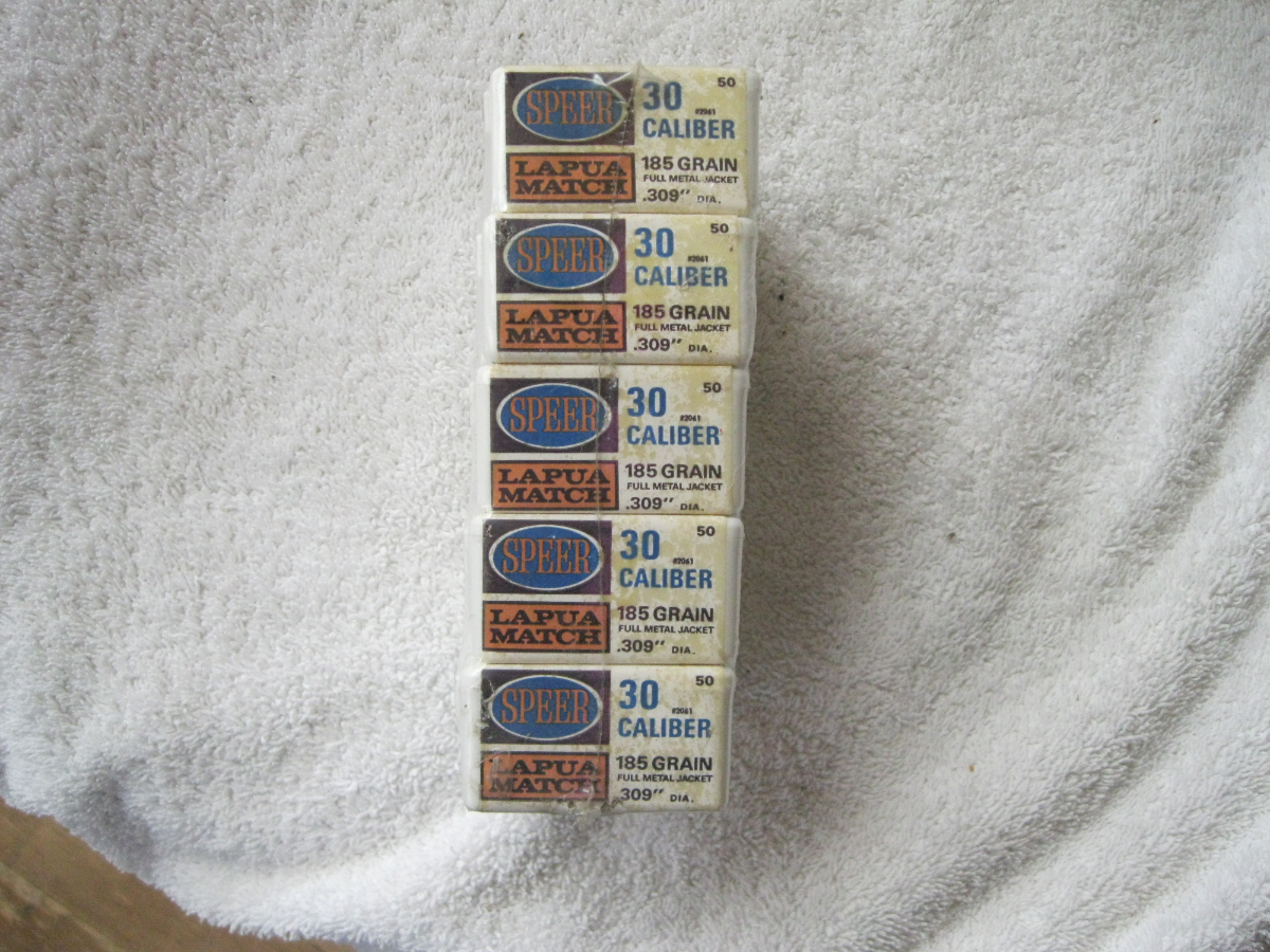 Speer Lapua Match 309 30 Caliber 185 Grain Reloading Components Full 