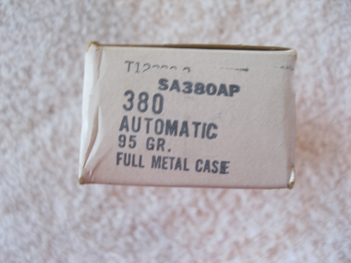 380 AUTOMATIC 95 GRAIN FULL METAL CASE SAAMI REFERENCE AMMUNITION AMMO ...