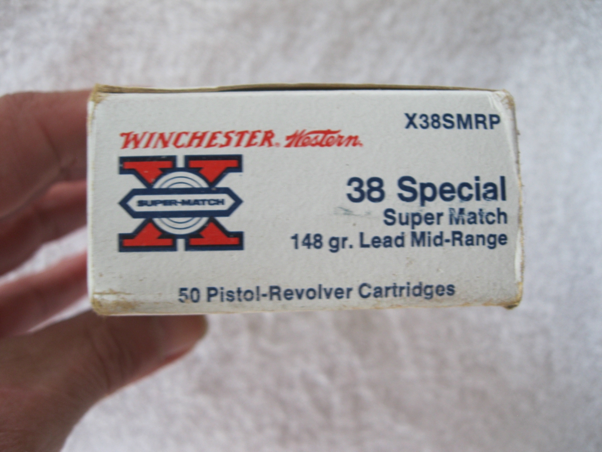 Winchester WESTERN 38 SPECIAL SUPER MATCH 148 GR LEAD MID-RANGE PISTOL ...