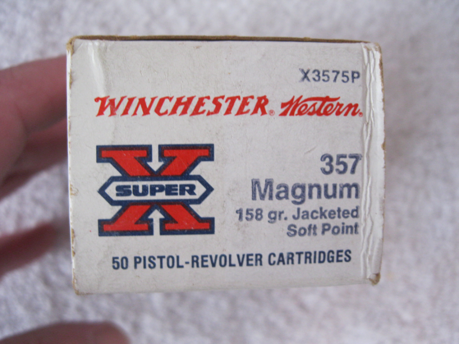 Winchester 357 MAGNUM 158 GR JSP WESTERN 50 COUNT PISTOL REVOLVER ...