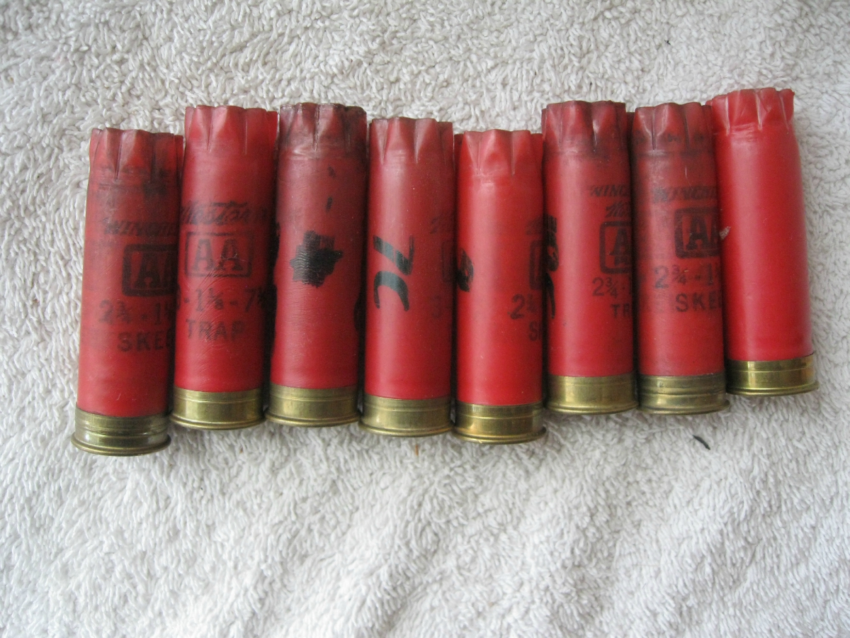 W-W WINCHESTER WESTERN 12 GAUGE AA TRAP ONCE-FIRED SHOTGUN SHELLS HULLS ...