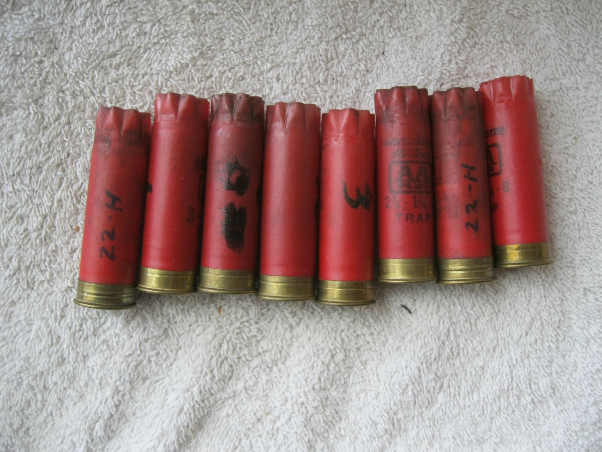 W-W WINCHESTER WESTERN 12 GAUGE AA TRAP ONCE-FIRED SHOTGUN SHELLS HULLS ...