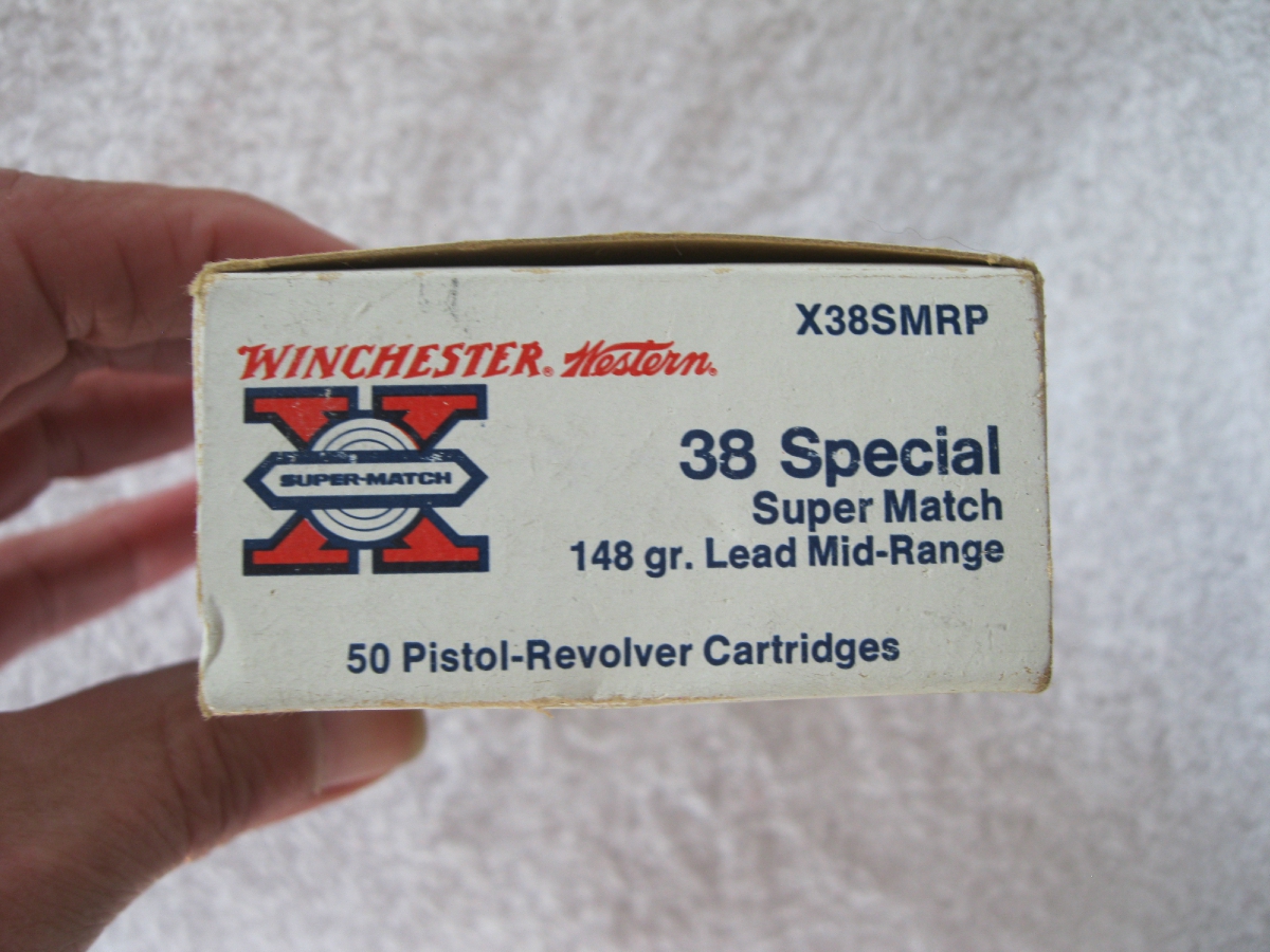 WINCHESTER WESTERN 38 SPECIAL SUPER MATCH 148 GR LEAD MID-RANGE PISTOL ...