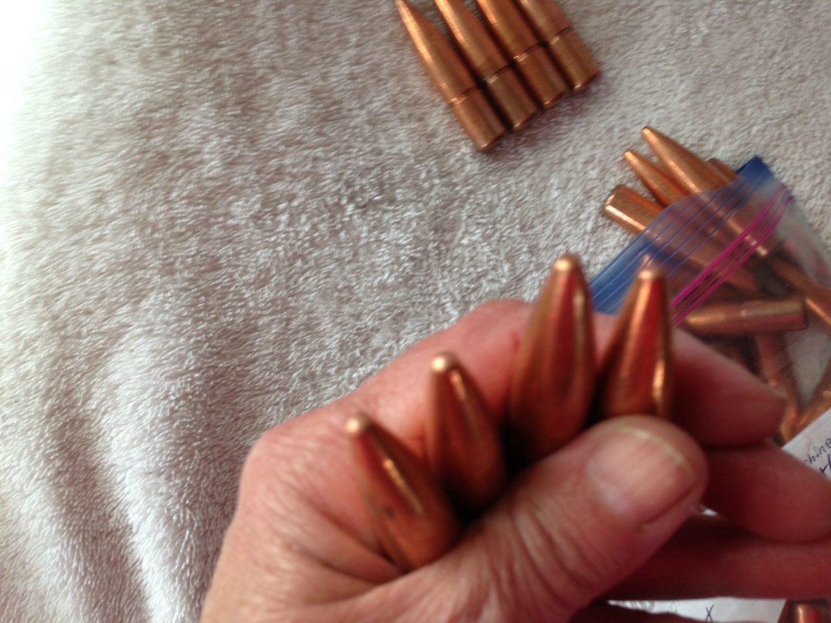 Unknown 50 CALIBER BULLETS COPPER JACKETS 31 COUNT RELOADING COMPONENTS