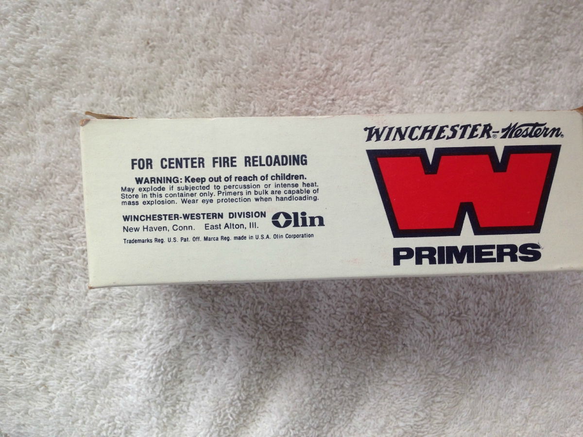 Winchester-Western Large Rifle Primers K4009p No. 8 1/2 - 120 700 Count ...