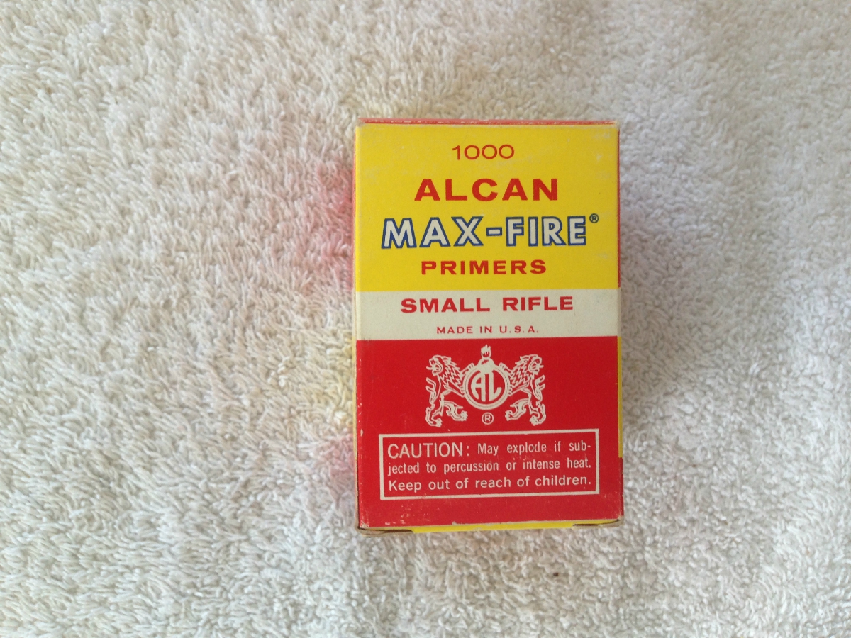 Alcan Max-fire Small Rifle Primers 1000 Count Reloading Components 