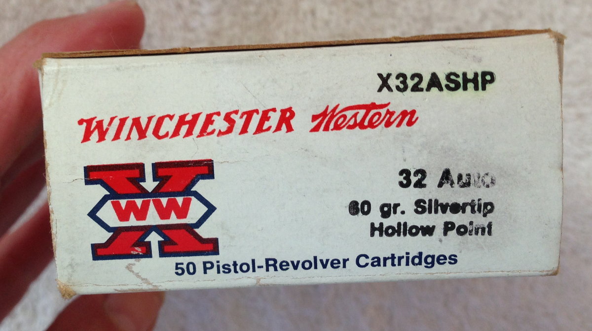 Winchester Western 32 Auto 30 Grain Silvertip Hollow Point Pistol ...