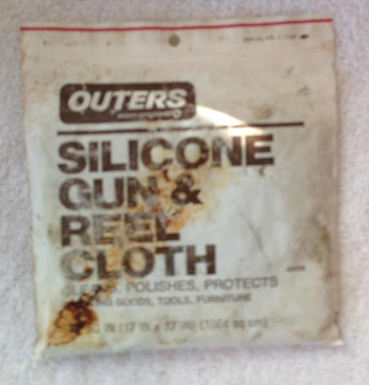 Outers Silicone Gun & Reel Cloth 17 X 17 100 Canton Flannel / 12280 For Sale at