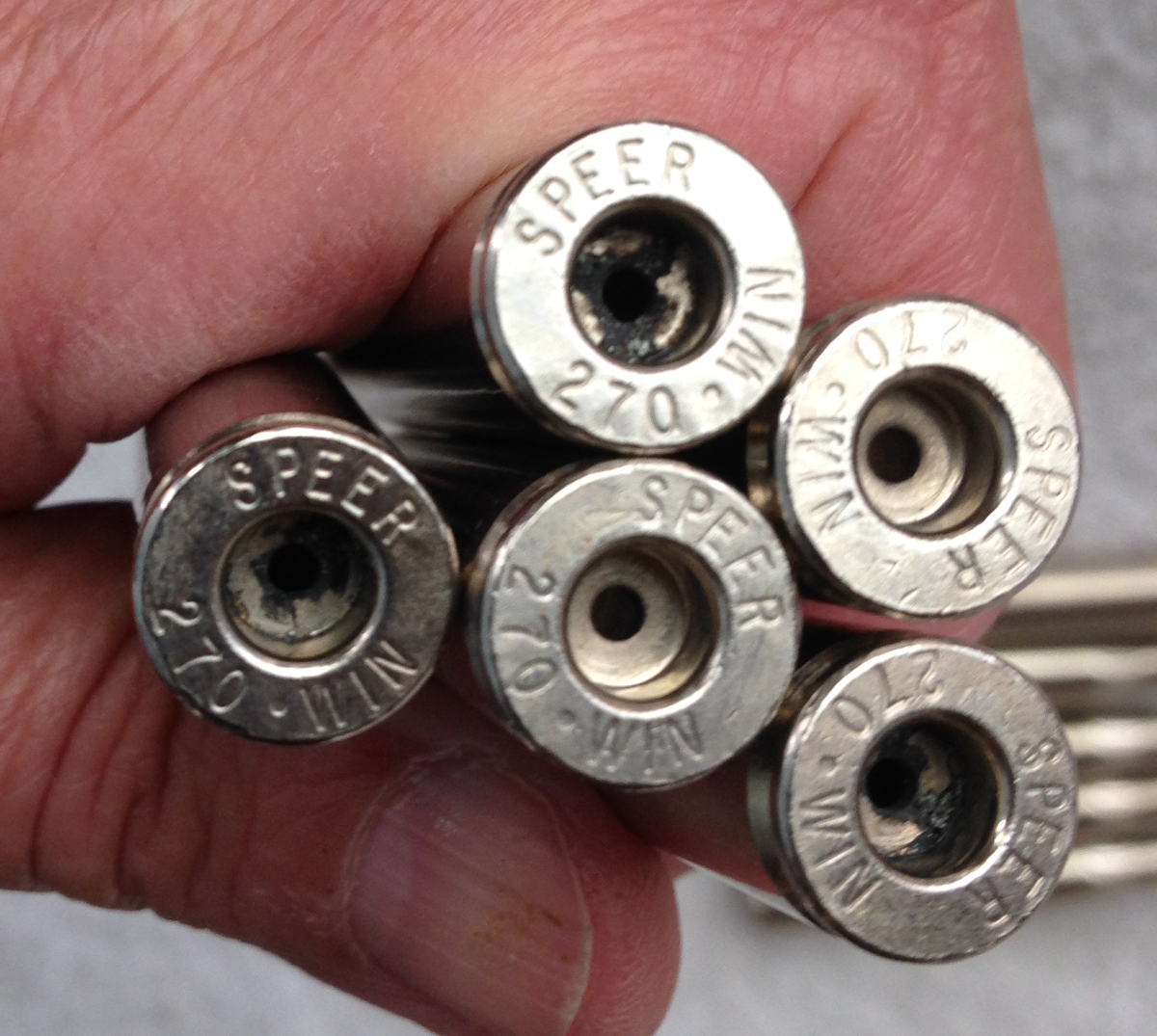 .270 Win Winchester Nickel Plated Cartridge Cases Primer Tested 10 Count Speer / 10211 .270 Win