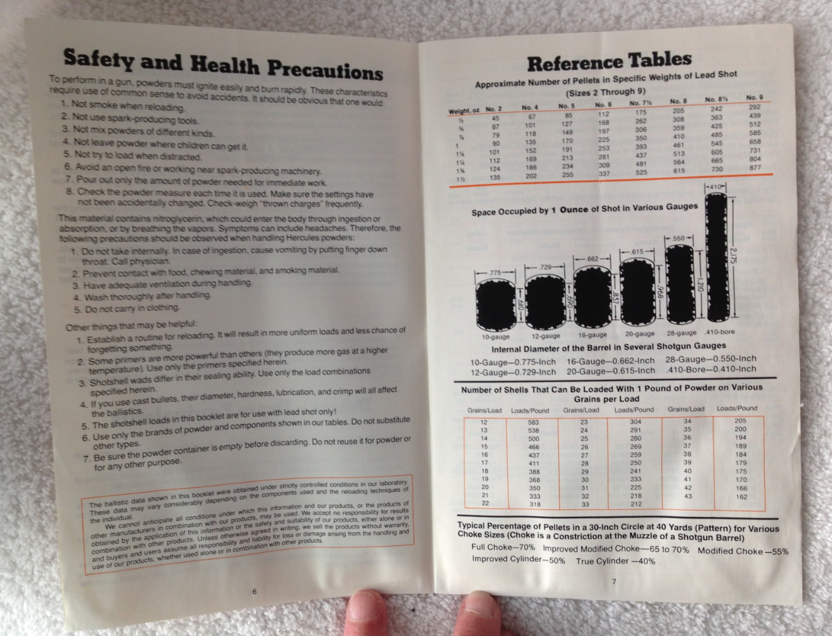 Reloaders` Guide For Hercules Smokeless Powders Revised October 1980 / ...