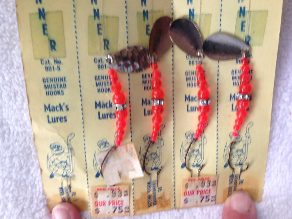 Mack's Lures WEDDING RING SPINNERS MACK`S LURES SIZE 4 4 count VINTAGE