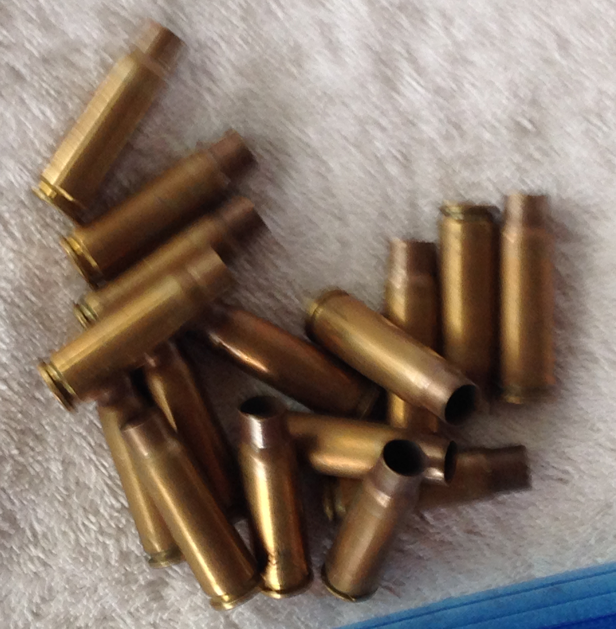 IMI & PMC 7.62 X 39 ONCE-FIRED BRASS CARTRIDGE CASES 16 count RELOADING ...