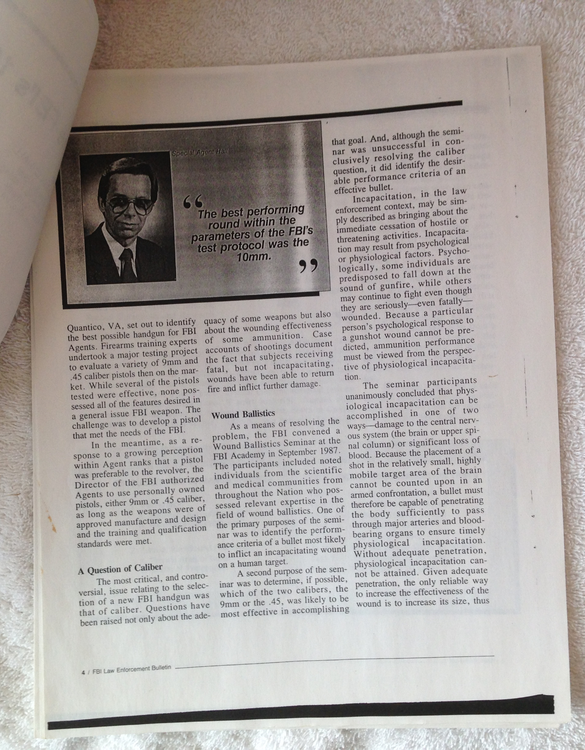 Fbi law enforcement bulletin november 1989 the fbi s 10mm pistol 14