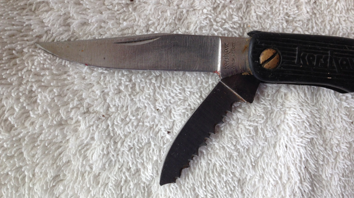 Kershaw Wade Officer Folding Knife Used 2 Blades 7 Inches 4400st Kai ...