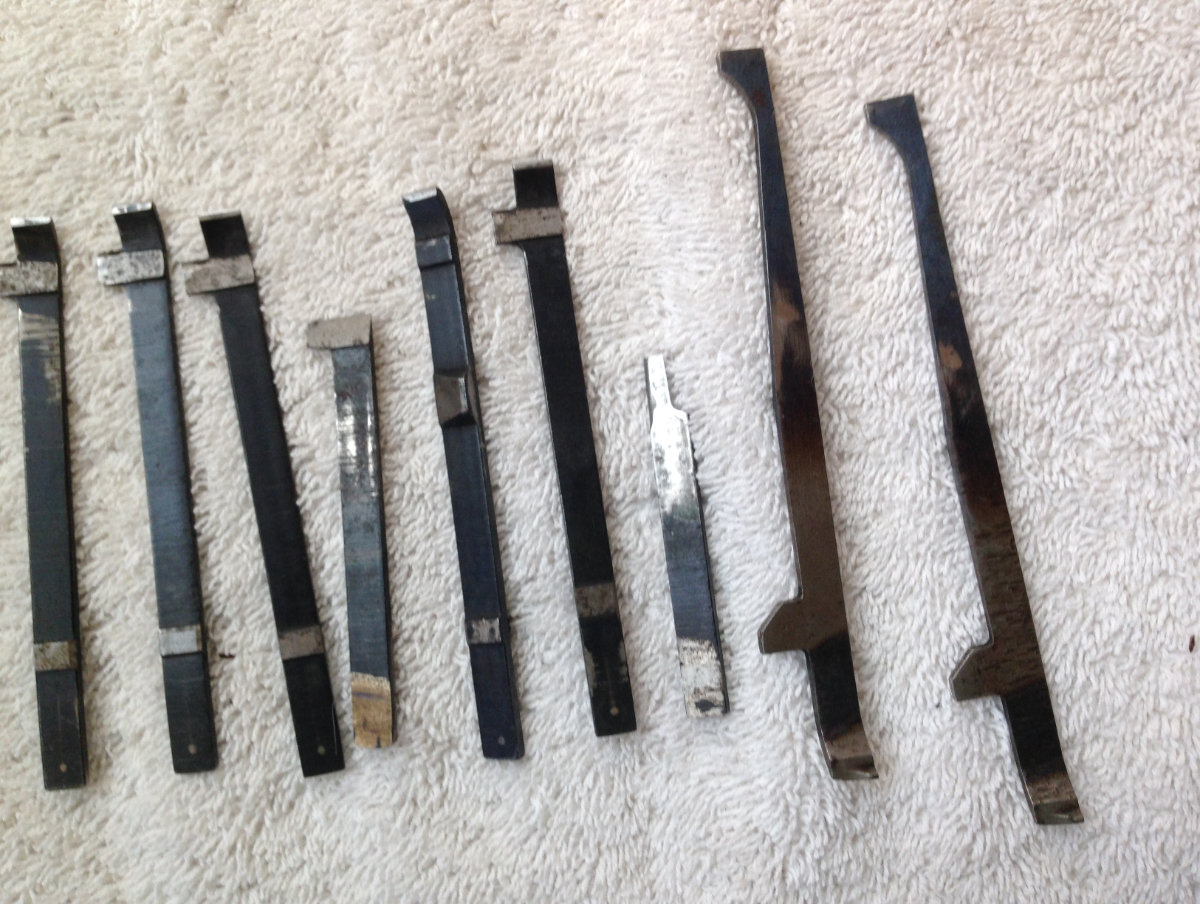 RIFLE INLETTING TOOL 13 pieces WOOD HANDLE VINTAGE / 08022 17304009