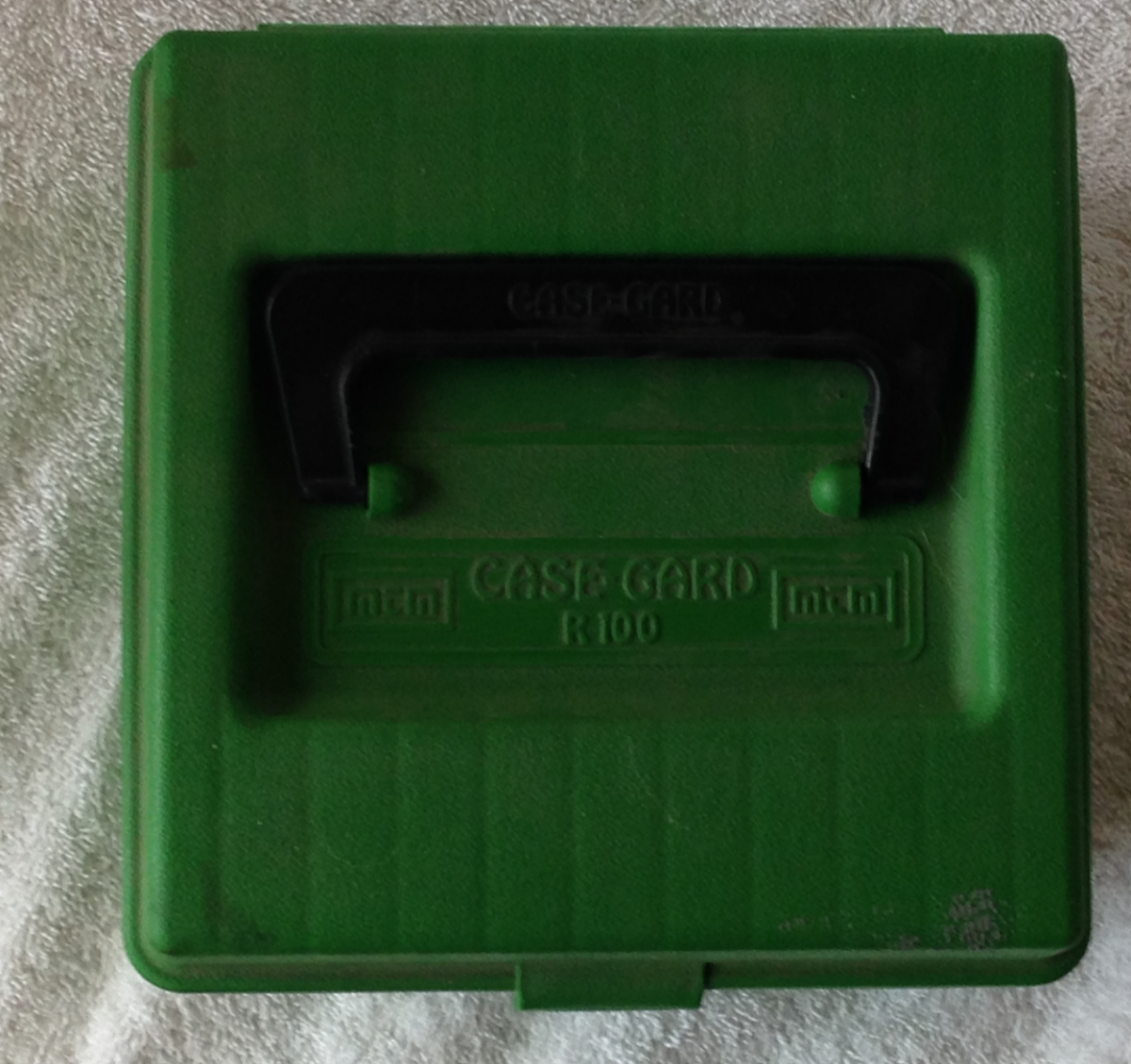 Mtm CaseGard R 100 R100 Ammo Box Green Used With Black Handle Holds