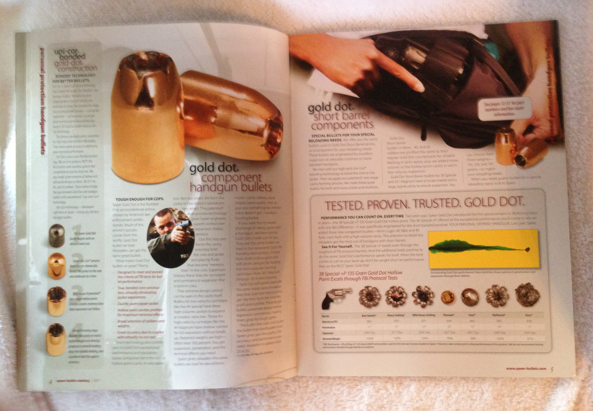 Speer Bullets Catalog 2007 FourPage FoldOut / 01052 For Sale at