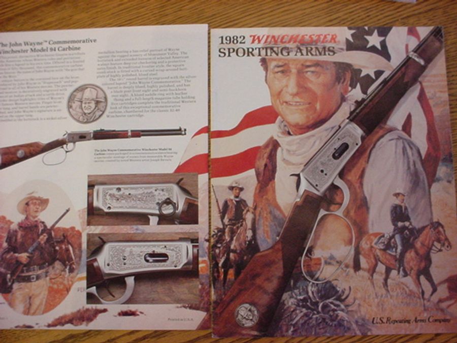 Winchester 1982 John Wayne Commemorative Catalog 94 Original For Sale