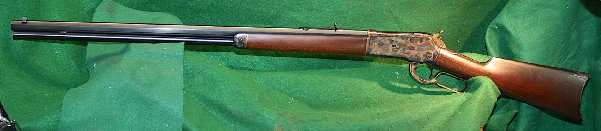 Winchester - 1886-MADE 1896-OCTAGON 28 INCH-COMPLETLY RESTORED-NO PAPER WORK REQUIRED=40/82 caliber - Picture 1 Winchester - 1886-MADE 1896-OCTAGON 28 INCH-COMPLETLY RESTORED-NO PAPER WORK REQUIRED=40/82 caliber - Picture 1