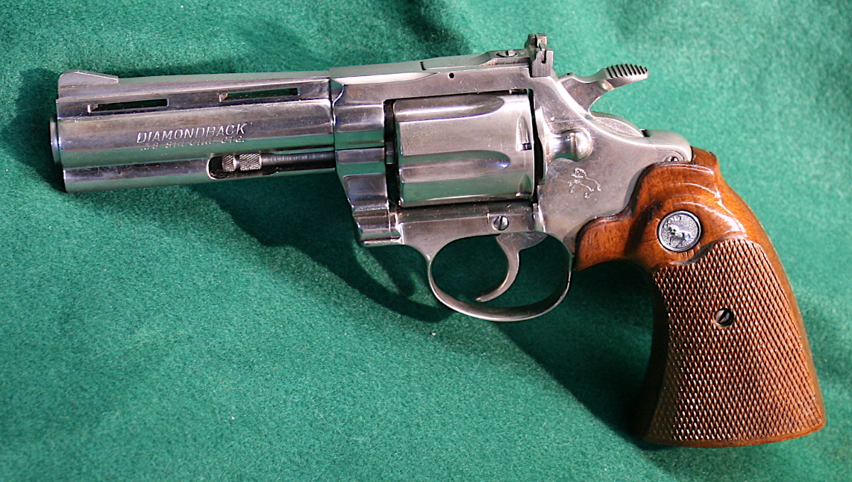 COLT - DIAMONDBACK = NICKEL = FOUR (4) INCH = FACTORY STOCKS = EXCELLENT CONDITION - Picture 1