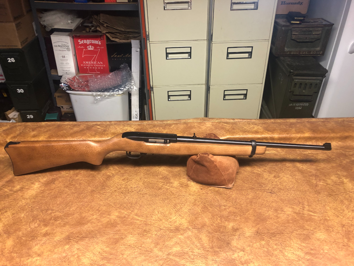 Ruger 10-22 Blue/Hardwood Stock .22 Lr For Sale at GunAuction.com ...