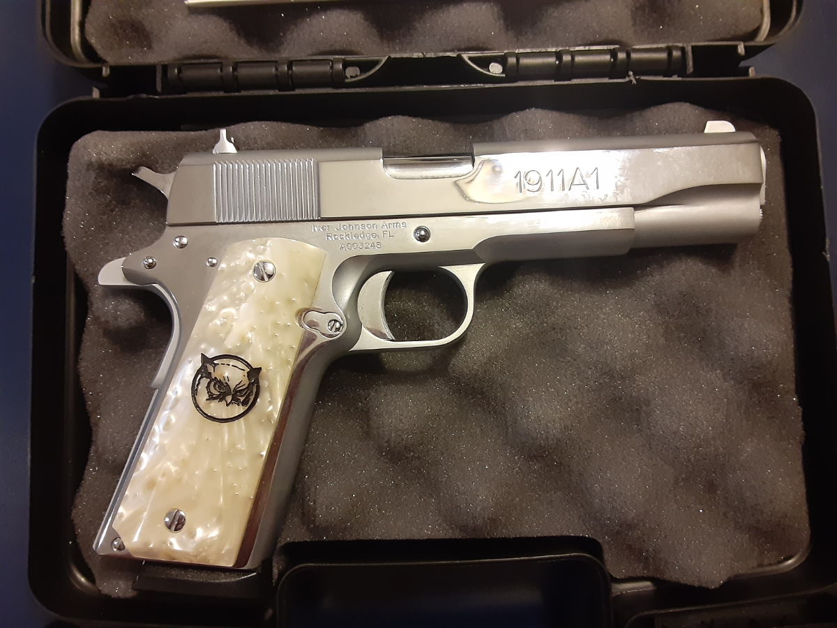 Iver Johnson 1911 A1 Chrwp 45acp 5 7310