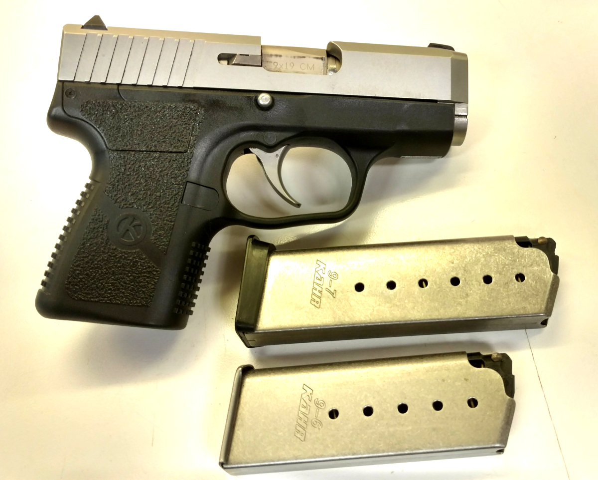 Kahr Arms Kahr Cm9 Stainless Slide, Polymer Frame2 MagsLightweight