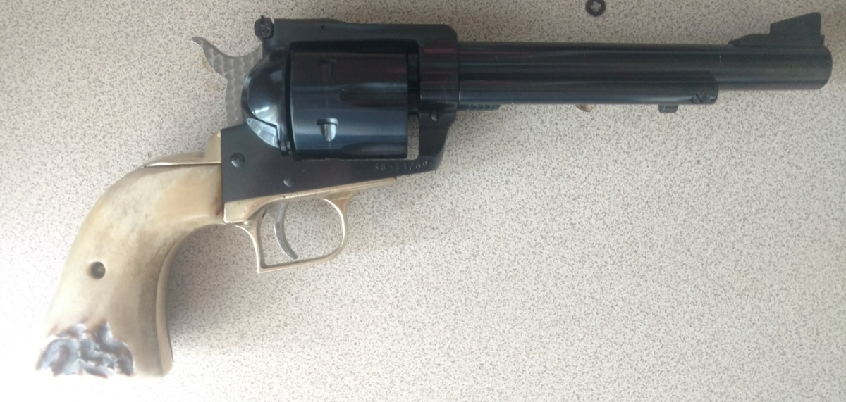 Ruger Nm Blackhawk, Jeweled Hammer & Trigger, Stag Grips, 6.5" Barrel