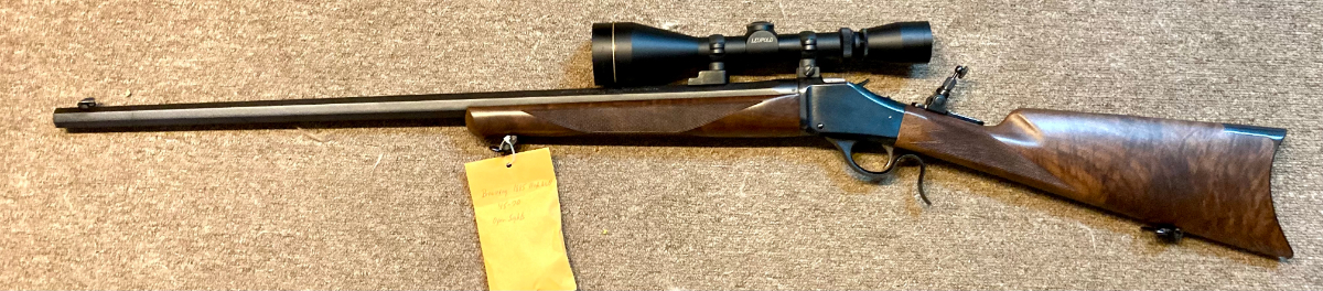 Browning High Wall Single Shot Rifle W/Leupold 3-9x Scope, 28