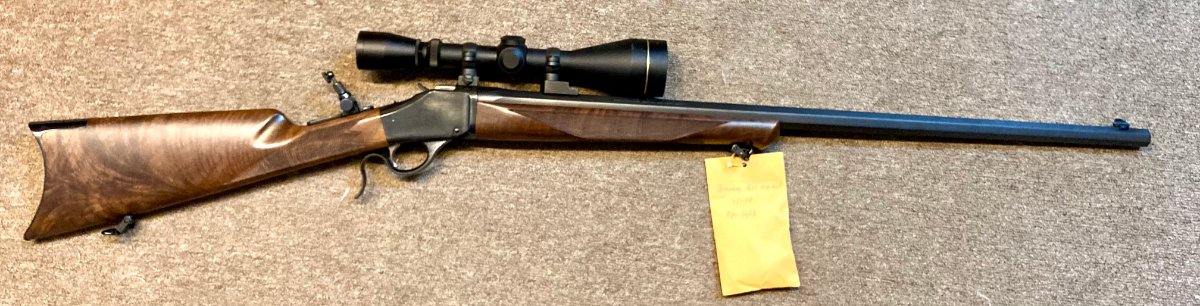 Browning High Wall Single Shot Rifle W/Leupold 3-9x Scope, 28